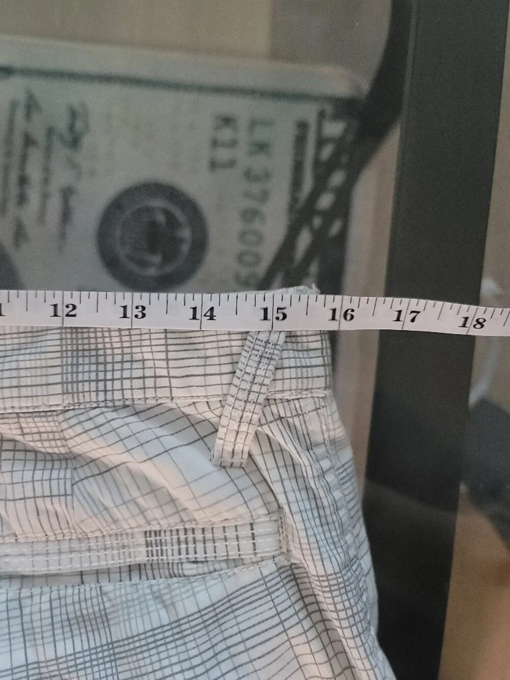 American Rag White Gray Patterned Shorts 31